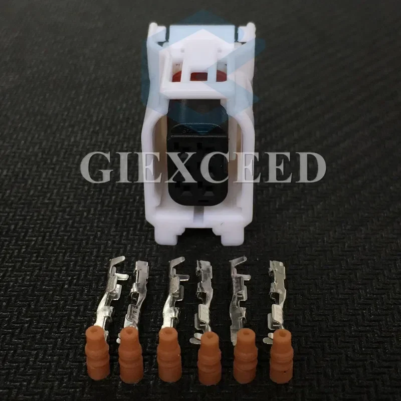 

2 комплекта 6-контактных разъемов 12382 6189-1142 для автомобильного радарного датчика заднего хода, жгут проводов, сборка AC для Toyota RAV4 Corolla