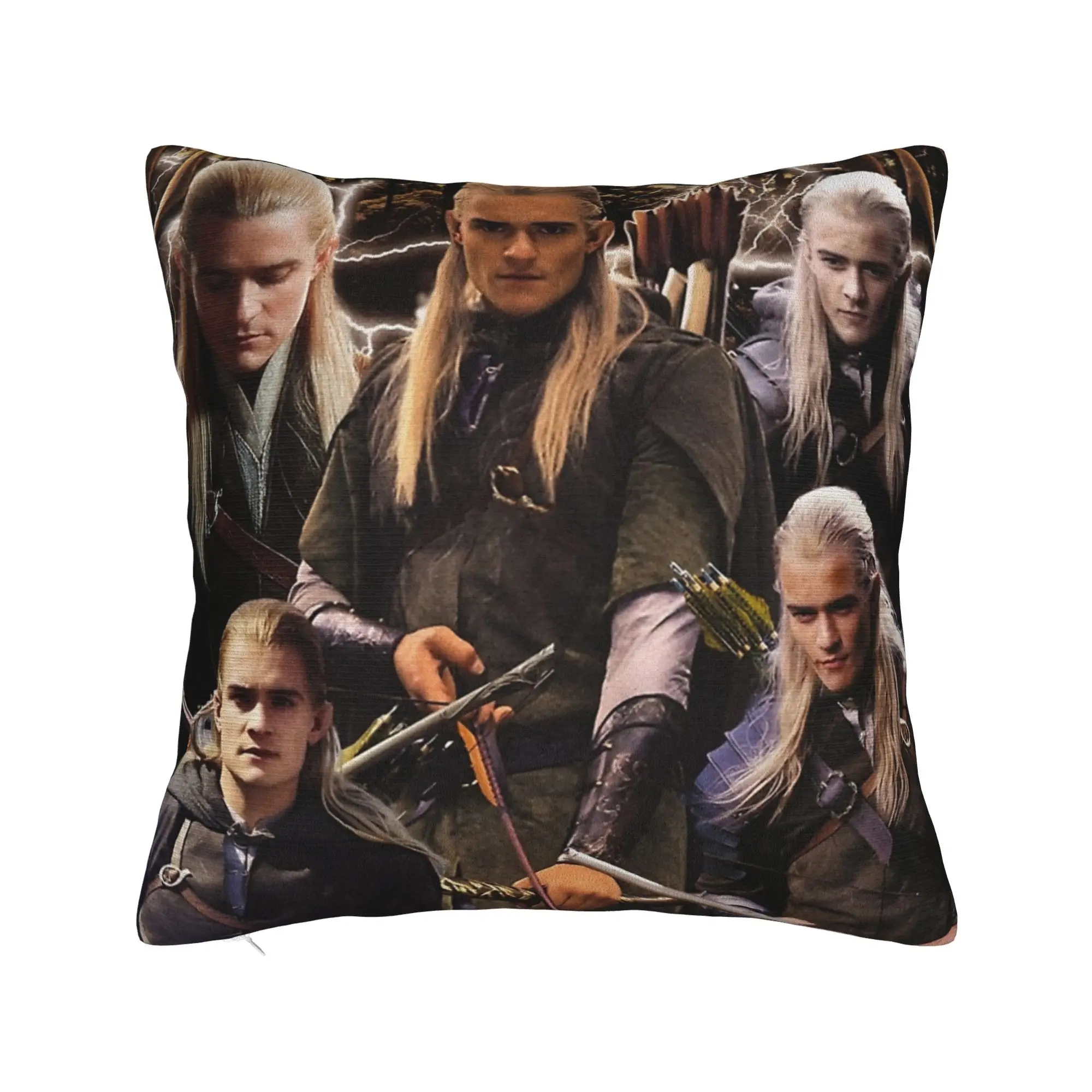 L-Lords Of The R-Rings Legolas Pillowcase Printed Polyester Cushion Cover Decoration  Throw Pillow Case Cover Home