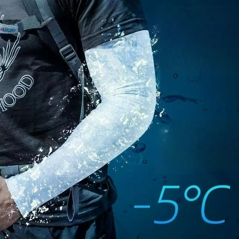 

Cycling and Outdoor Mountaineering Sunscreen Ice Sleeve Plus Size Fattening Loose Arm Guards Riding Long Dustproof Breathable