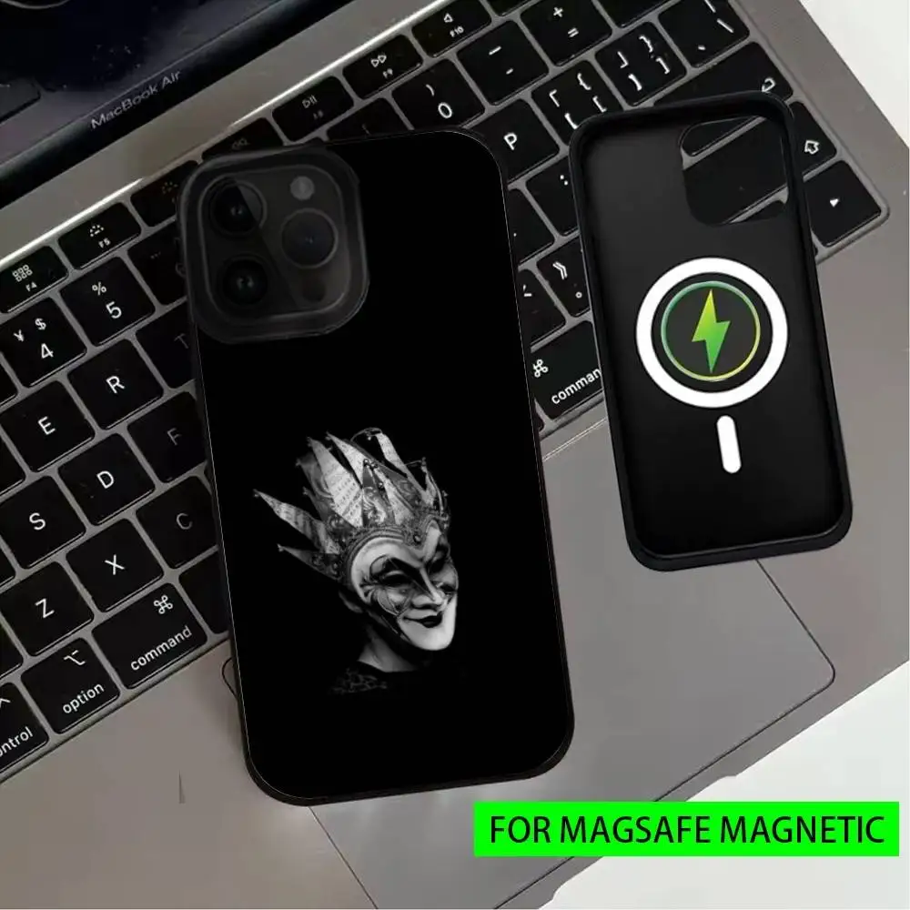 حافظة هاتف Super DJ B-Boris B-Brejcha لهاتف iPhone17,16,15,14,13,12,11 Plus، Pro Max Magnetic للشحن اللاسلكي Magsafe