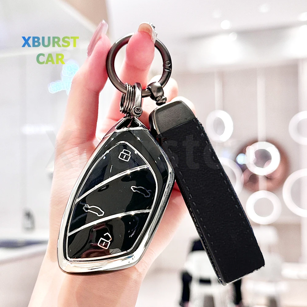 TPU Shell Fob Keyless Car Key Case Cover For Electric Roewe RX5 I6 I5 RX3 RX8 ERX5 MG ZS EV MG6 EZS HS EHS MARVEL X MARVEL R
