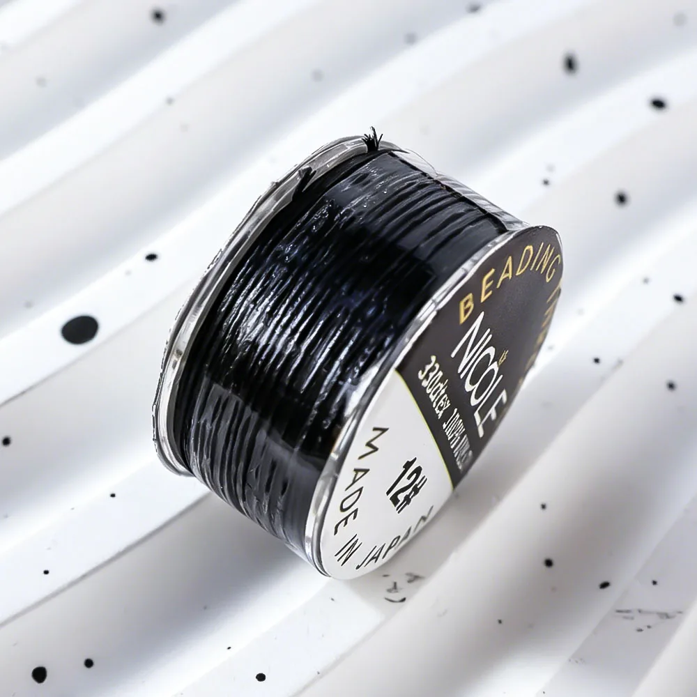 Japanisch importierter 100% Nylon 330 DTEX Perlenfaden, japanischer Perlenfaden, geeignet für DIY-Schmuck mit Rocailles, ca. – Detail 17