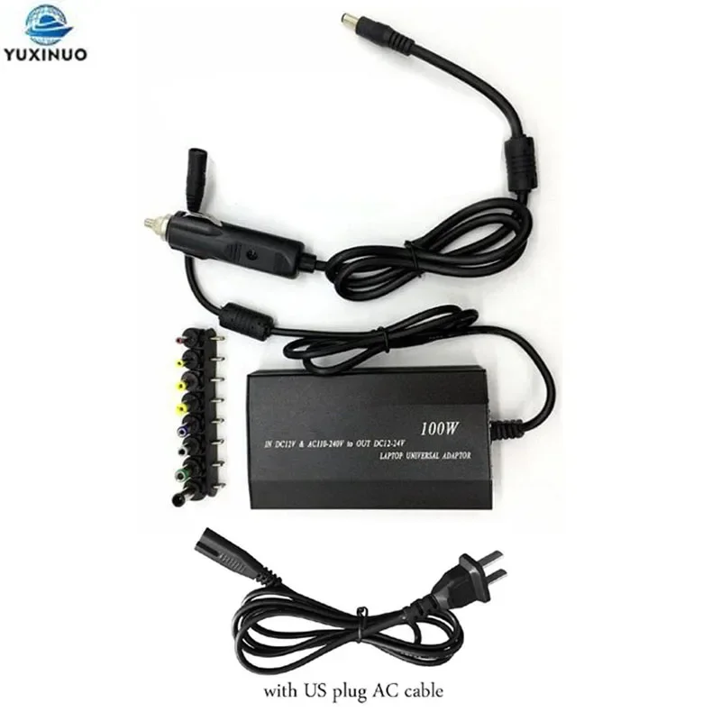 Universal 5V 12V 15V 16V 18V 19V 20V 22V DC 24V Home AC Power Adapter Adjustable Car DC Charger USB Power Supply 100W 5A Laptop