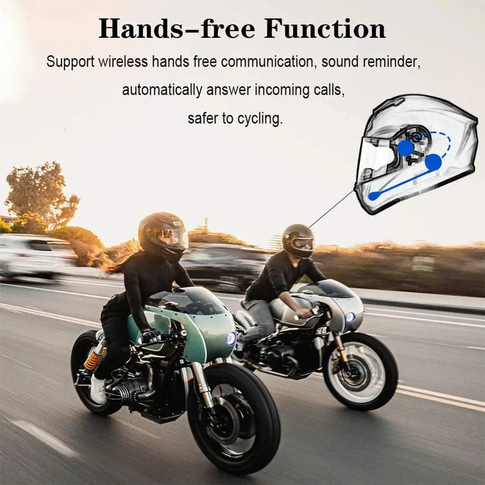 VR robot Ultra Thin Headset Bluetooth Motorcycle Helmet Earphone Auto-Answer Wireless Stereo Music Player Handsfree Headphone