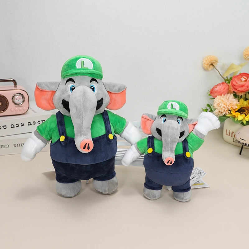 Peluche de elefante Kawaii, Mario, Luigi, fruta, Princesa, melocotón, juguete suave, Toadette, Ninji, Princesa, Margarita, muñeco de Peluche, regalo, nuevo