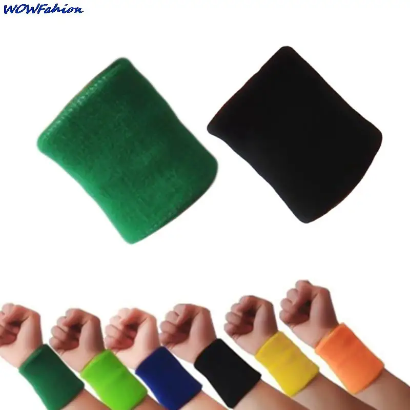 

Cotton Square Sports Training Wrist Sweatband Tennis Squash Badminton GYM Basketball Absorb Sweat Wristband Mini Sweat Towel