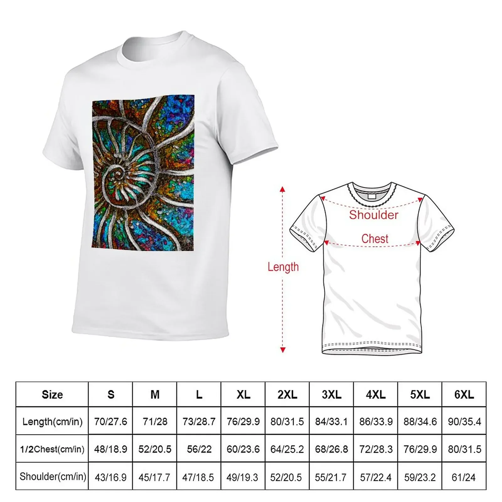 New Ammonite Macro T-Shirt graphics t shirt summer tops custom t shirts mens t shirts casual stylish