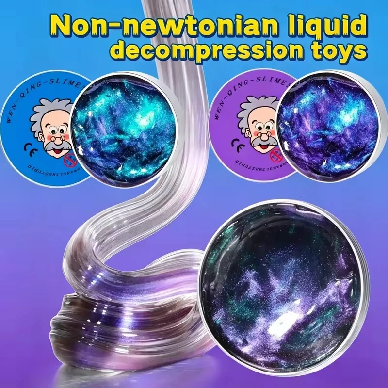 Stress Relief Toys Old Man Liquid Squishy Transparent Crystal Slime Fluffy Foam Putty Male and female Safe Bouncy Color Slime