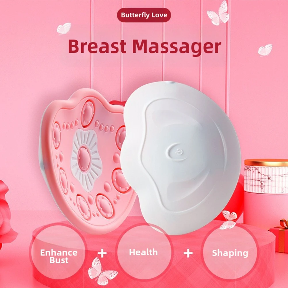 Wireless Electric Breast Massager With Remote Control Portable Blue Red Light Therapy Breast Lifting Machine Women Breast Care
