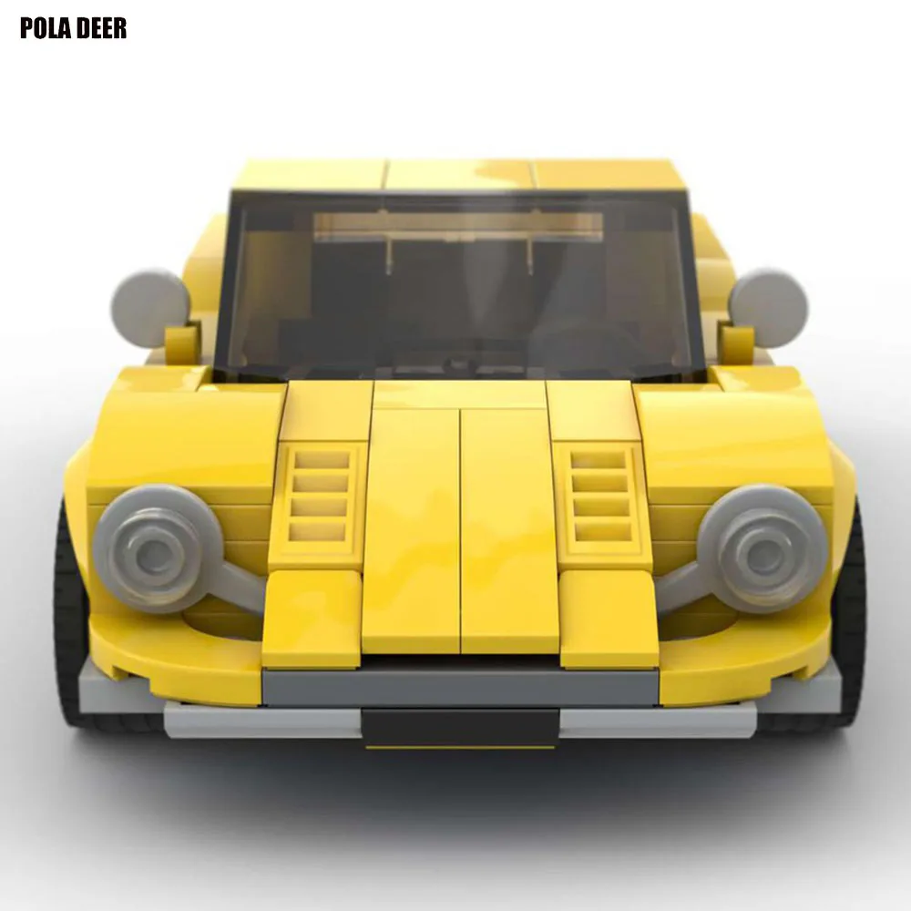 

Poladeer 263 Pcs Dino206GT Speed Champion Super Sports Car Small Particle Assembly Building Blocks Puzzle Model Toy Holiday Gift