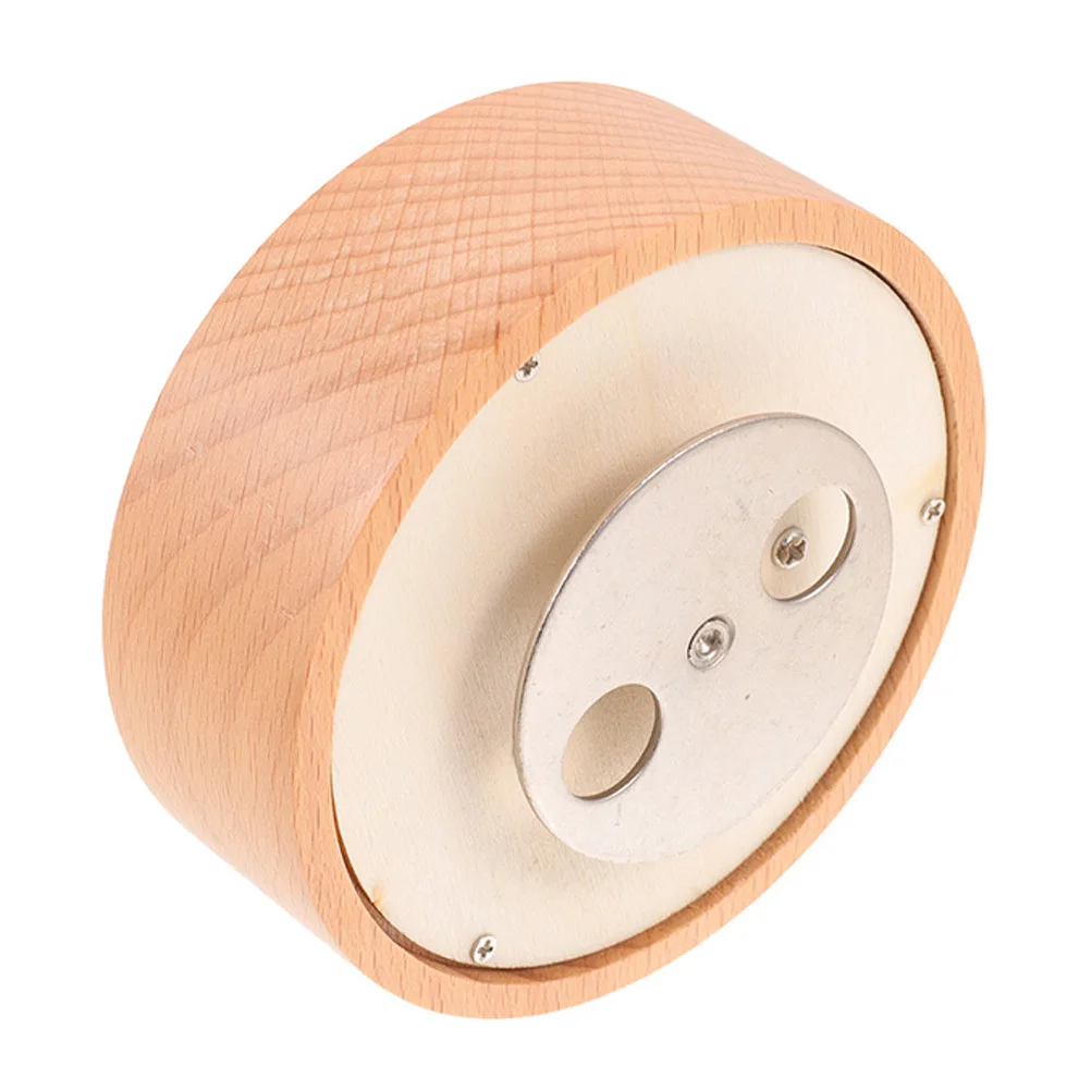 

Music Box Base Round Rotatable Diy Craft For Clay Art Creative Desktop Decor Fine Workmanship Smooth Surface