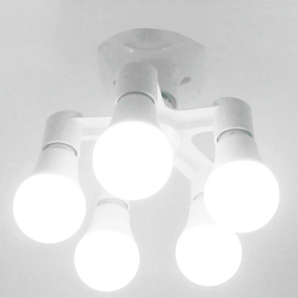 E27 to E27 LED Bulb Lamp Holder 2 in 1/3 in 1/4 in 1/5 in 1 E27 Base Socket Splitter LED Lamp Socket Light Bulb Adapter Holder image 5