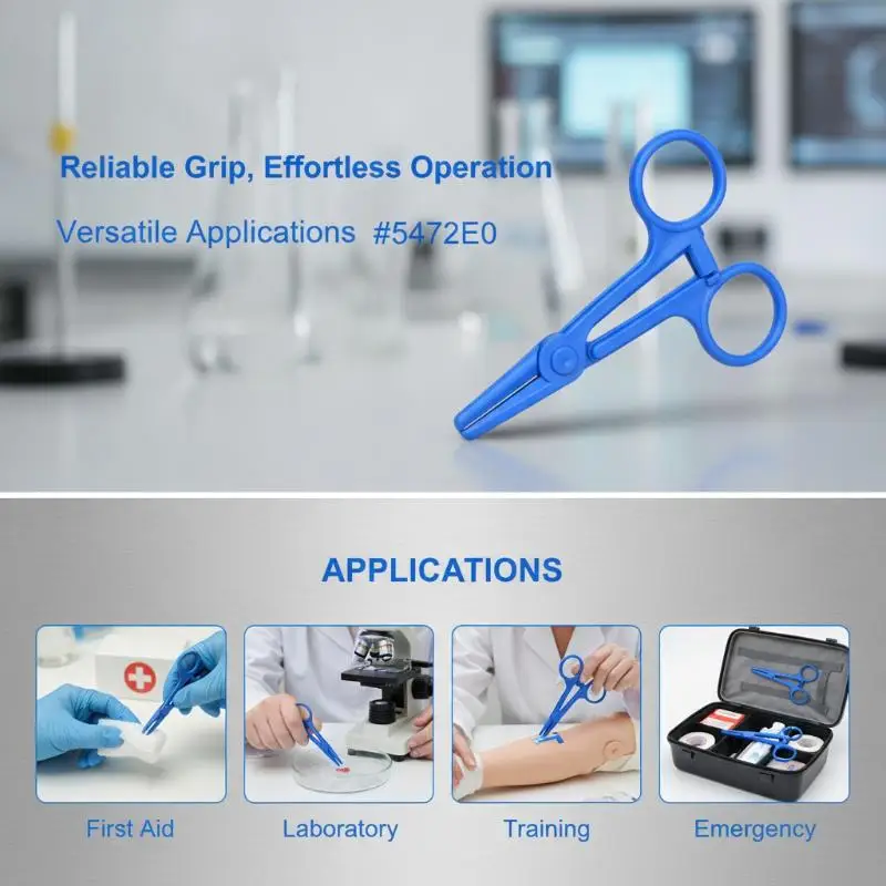 .1Pc Disposable ABS Plastic Hemostatic Forceps Surgical Surgery Outdoor First Aid Care Tools For Doctor Nurse..