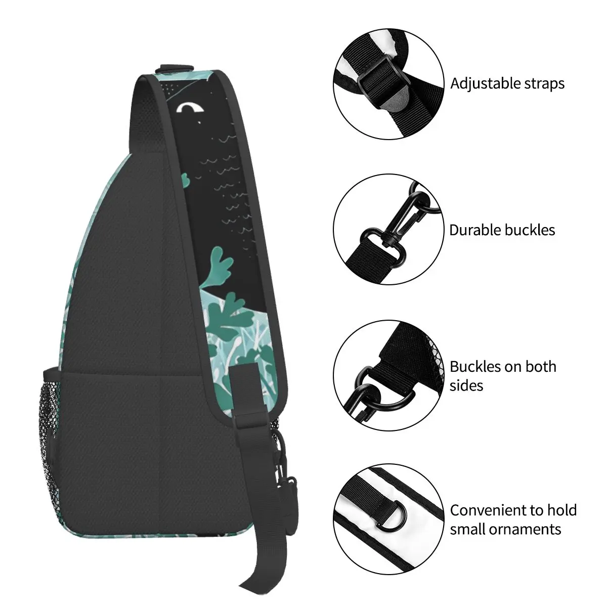 Unterwasser Cross body Brusttaschen Katzen taschen Travel Pack Messenger Teens Umhängetasche Unisex