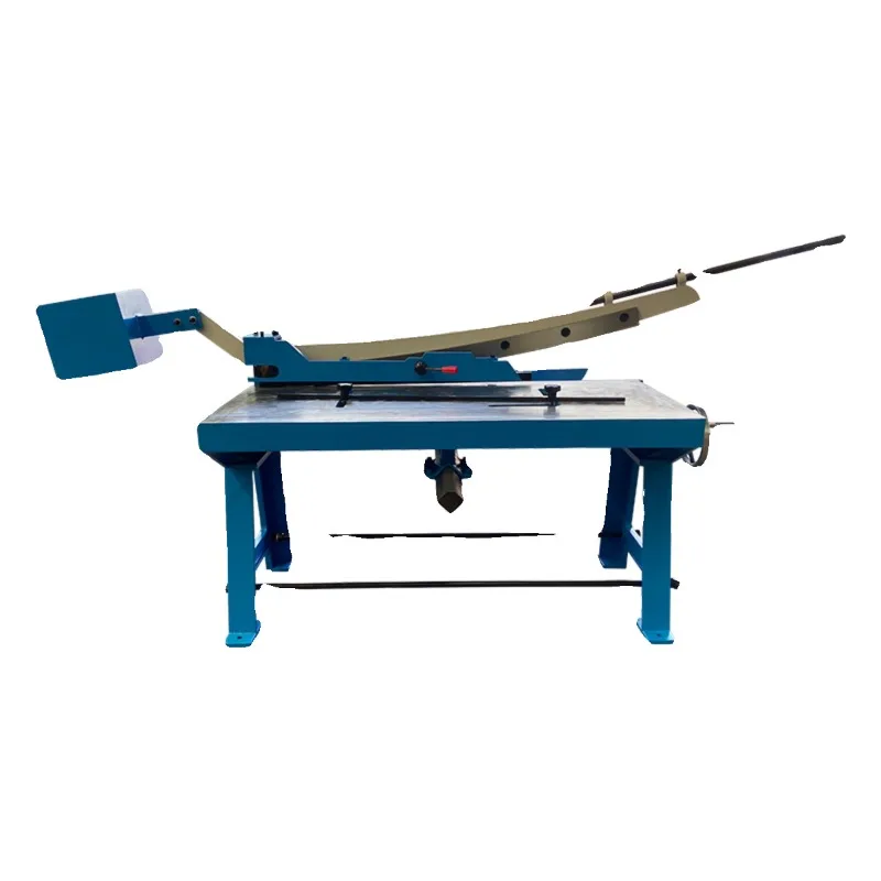 

Guillotine scissors desktop small shearing machine KHS-1000 all-steel structure shearing and blocking handwheel operation