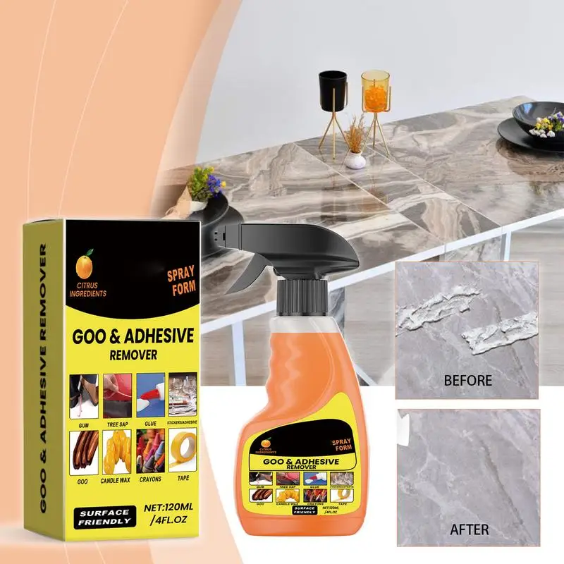 Car Sticker Remover Glue Removal Liquid Tape Remover Sticker Lifter 120ml Multifunctional Glue Remover Safe On Glass Metal Tiles