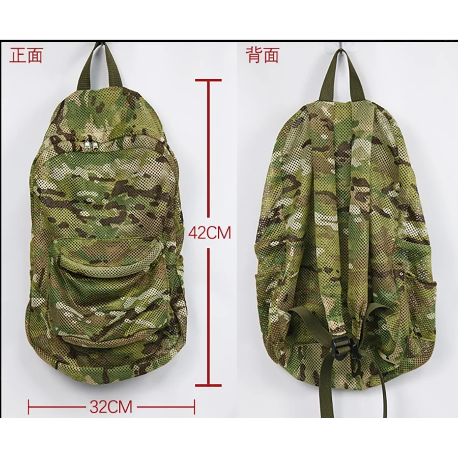 Mochila táctica malla ligera plegable para caza y aire libre