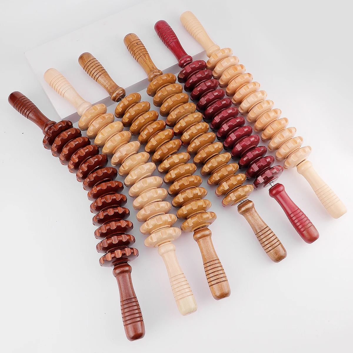 1pcs Wooden Therapy Massager Roller Trigger Point Massager Stick for Fascia Cellulite Muscle & Abdomen Body, Muscle Belly Relief