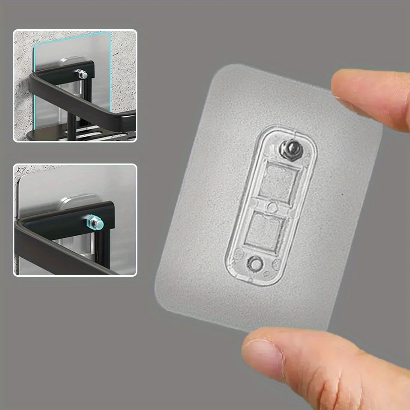 6 Stück Klebende Schraubensticker für Badezimmerregale, Stark Haftend, Ohne Spuren, Selbstklebend, Ohne Bohren, Wandmontage-Regal-Schraubensticker – Detail 3