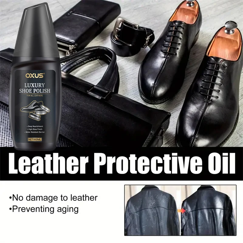 Professional Shoe Cream Leather Conditioner&Polish - Waterproof,Restores Shine,Prevents Cracking for Shoes Boots Bags