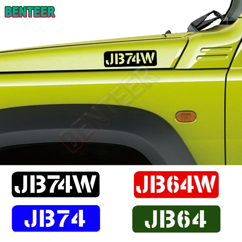 2 pcs Car Hood Bonnet Side Fender Window Trunk Sticker JB74W JB64W JB74 JB64 Graphics Vinyl Decal For Suzuki Jimny Accessories