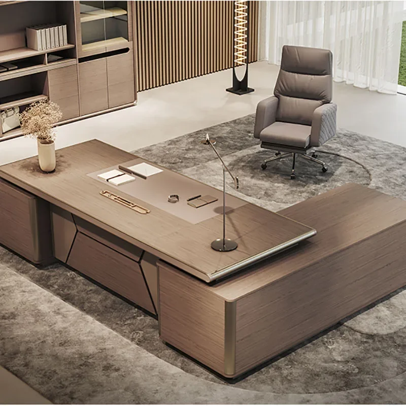 

Setup Executive Lap Desk Storage L Shape Bed Modern Desk Work Gaming Desk Accessories Escritorio Con Cajones Home Furniture