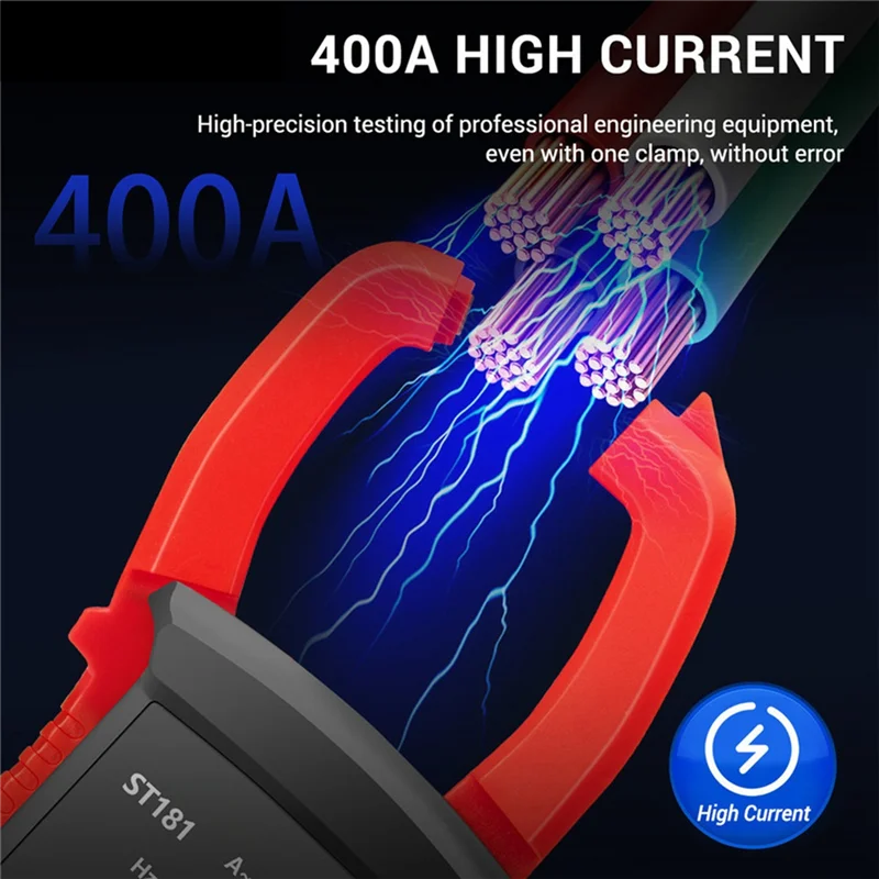 

2025 Trend Intelligent Digital Clamp Meter High Precision Multimeter 400A AC/DC Clamp Meter Digital Display Backlight Clamp Mete