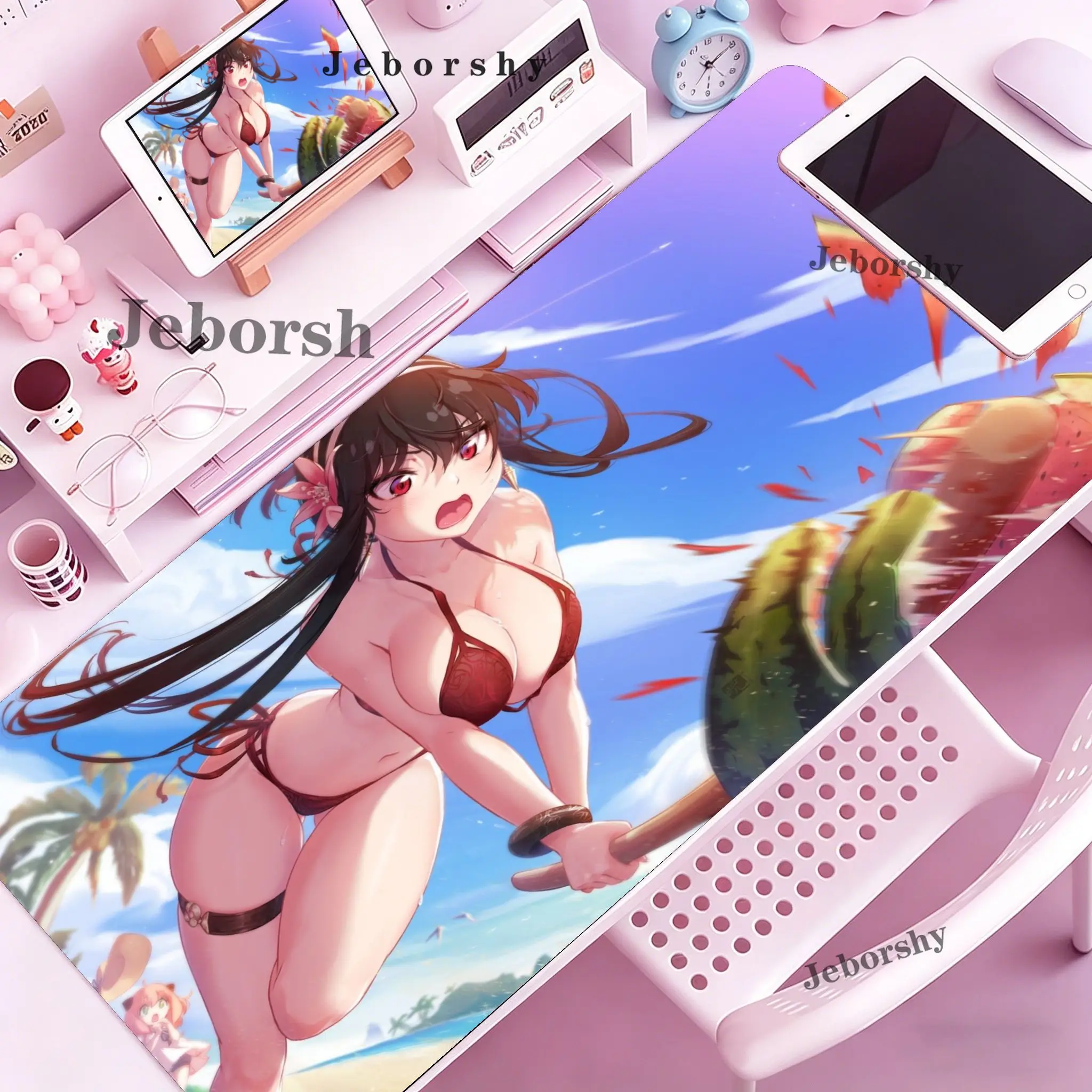 SPY×FAMILY Mouse Pad XXL Anya Forger Keyboard Pads Anime Loid Forger Mouse Mat Yor Forger Deskpad
