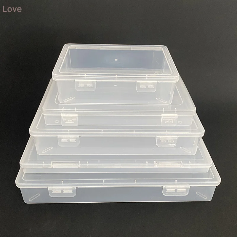 1Pc Nail Art Storage Box Case Rhinestones Gems Jewelry Beads Plastic Container Nails Accessories Empty Container DIY Manicure