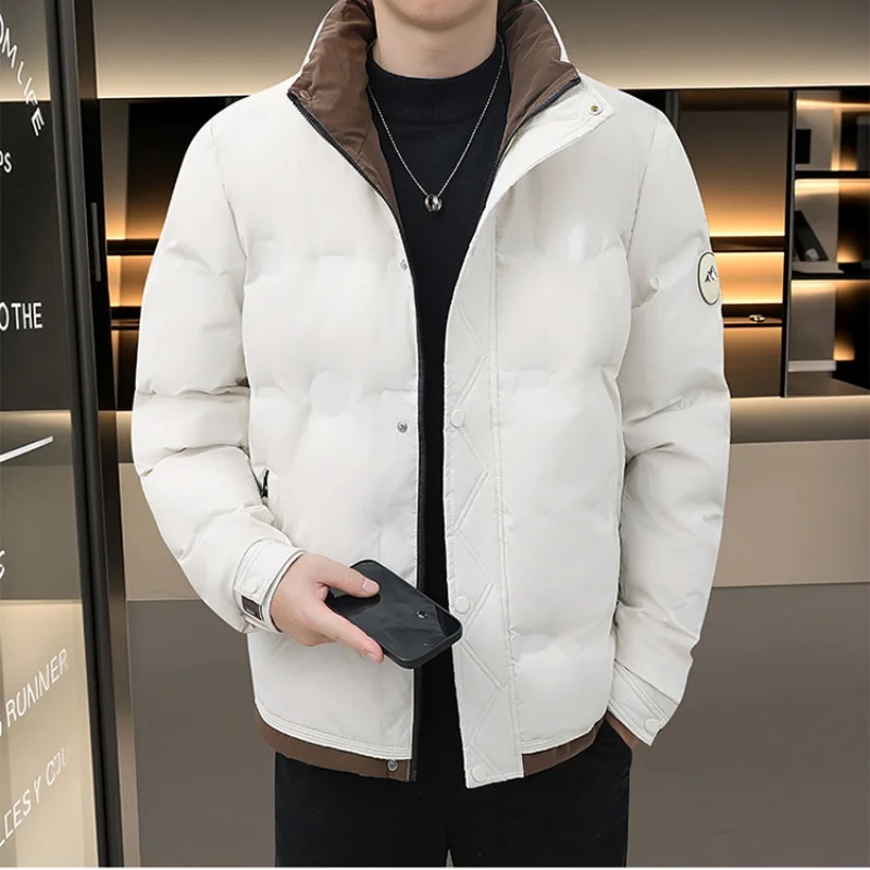 

Winter Thickened Warm Down Jacket High Quality Men Clothing Stand Collar Casacos De Inverno Masculino Fashion Comfortable Parkas