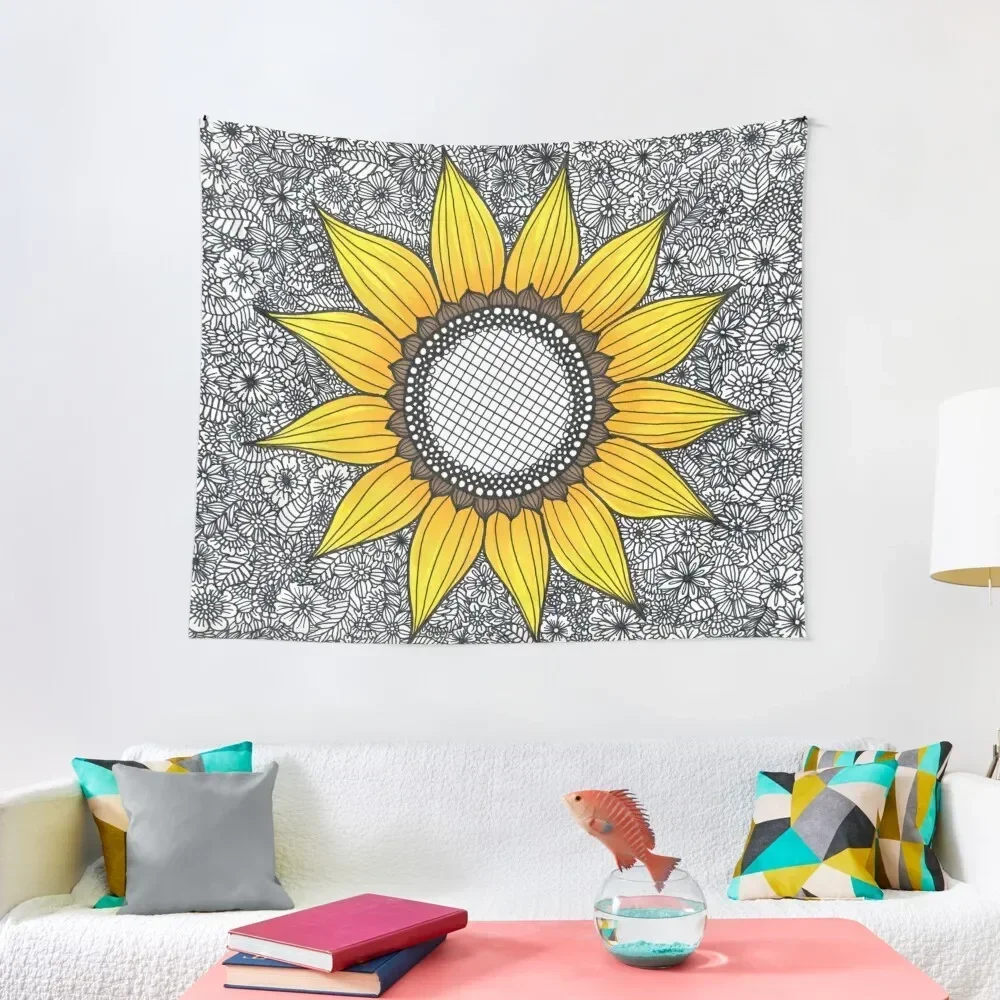 

Sunflower Pattern Tapestry Bedrooms Decor Things To Decorate The Room Wall Decor Hanging Room Decor Cute Tapestry