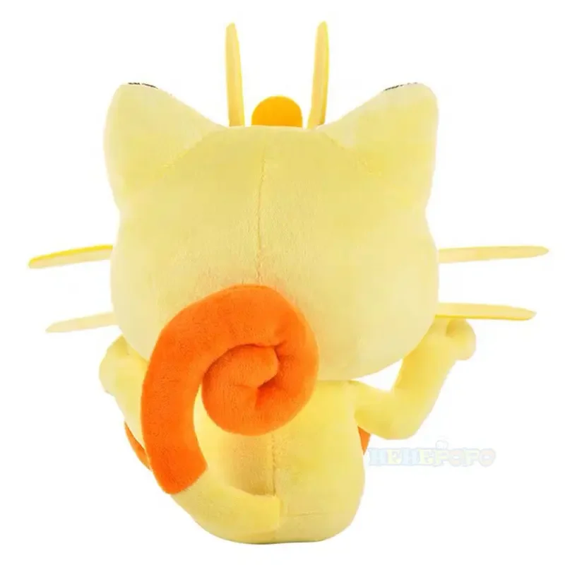 Pokemon Meowth Pluche Speelgoed Pop Cartoon Meowth Zachte Knuffels Poppen Kinderen Speelgoed Verjaardagscadeautjes 25Cm