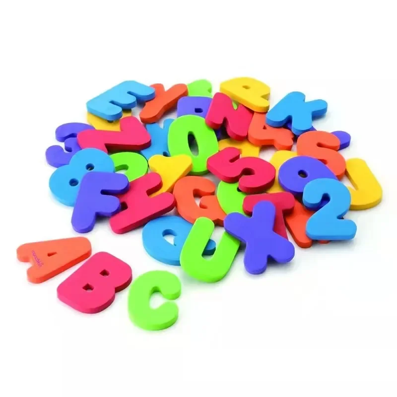 Baby 36 Stks/sets Alfanumerieke Brief Baden Grappige Speelgoed Puzzel Zacht Eva Kind Speelgoed Nieuwe Vroege Educatieve Kinderen Gereedschap Badspeelgoed