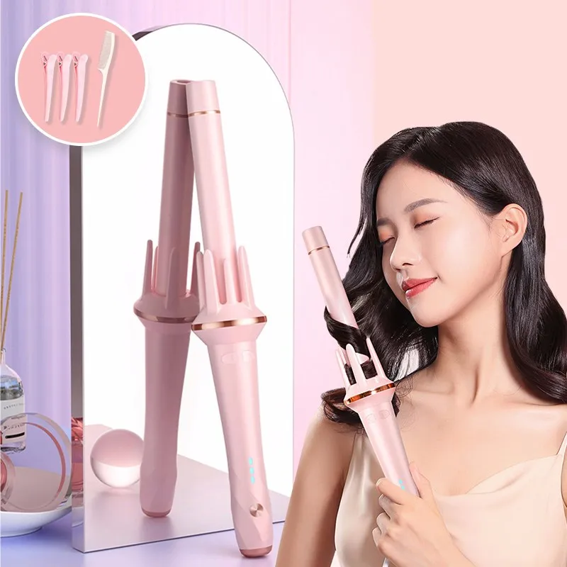 Routop automatic curling stick curling ion hair care temperature adjustment bidirectional rotation 28mm curling stick/straight h