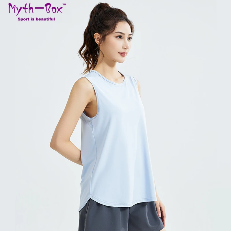 Women Loose Yoga Shirts Mesh Breathable Sport Vest Outdoor Sleeveless T-Shirts O-Neck Running Tank Tops Gym Workout Vest Blouse