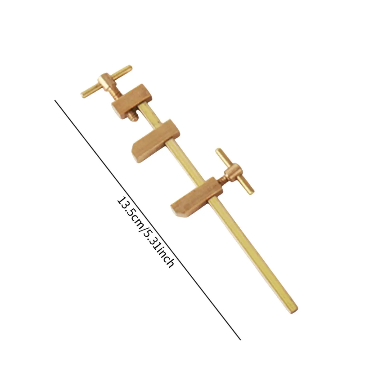 F Clamp Japanese Wood Clamp Brass Comfortable Fixture Splicing Board Positioning Panel Miniature Heavy Duty Woodworking Clamp