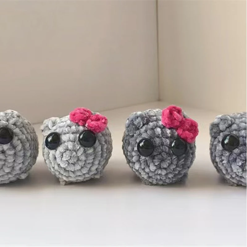Sad Hamster Crochet Sad Hamster Crochet Doll Handmade Doll with Music and Keychain