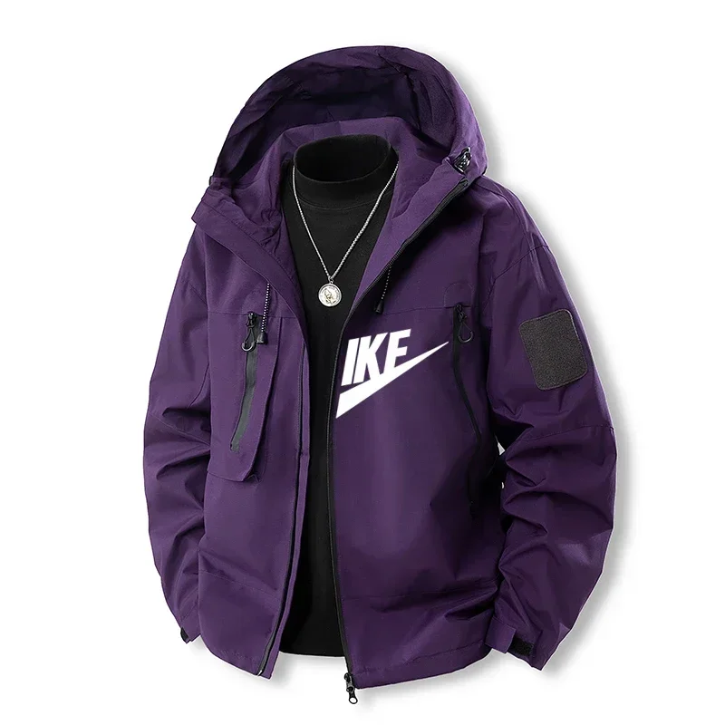 2025 เสื้อแจ็คเก็ตพิมพ์ลายผู้ชายใหม่ - เสื้อกันลมขากว้าง - ชุดกีฬากลางแจ้งที่ทันสมัย ​​- เสื้อแจ็คเก็ตมีฮู้ดฤดูร้อน-ฤดูใบไม้ร่วง - Mountain Ja