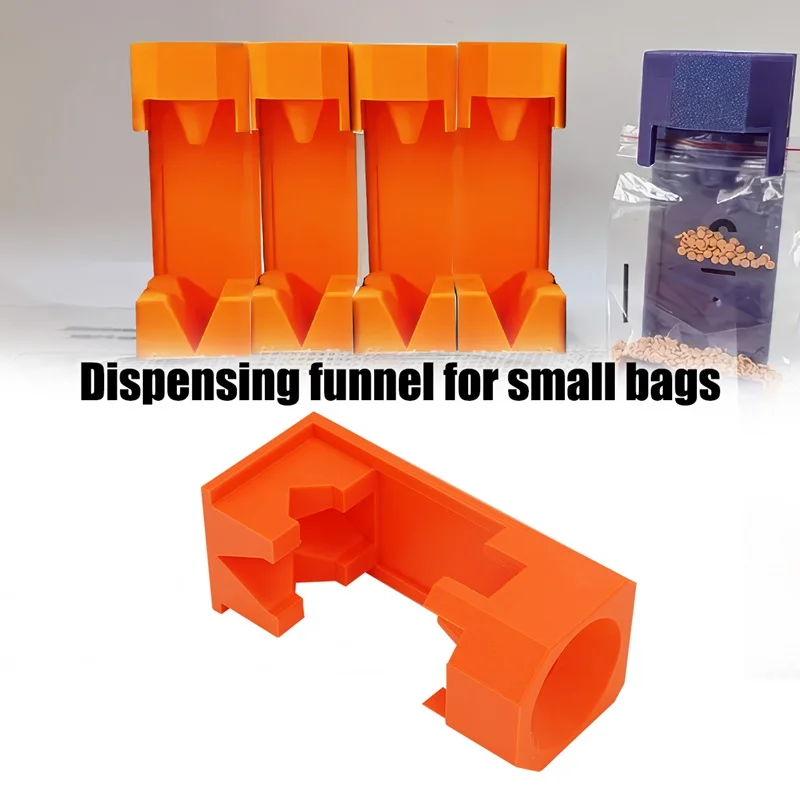 1pc Plastic Dispensing Funnel for Small Bags Filter Funnel for Bagiging Kitchen Tools