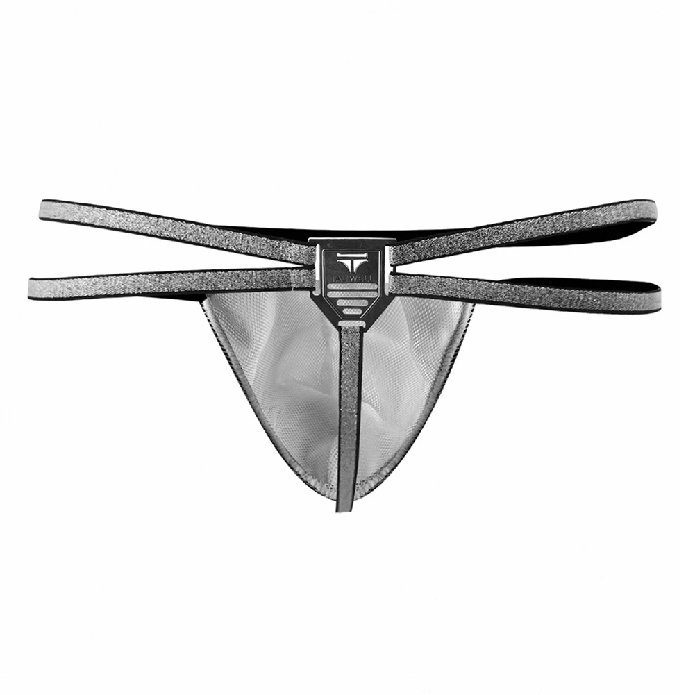 

Men Sexy Briefs Thong Shiny Panties Thin Breathable Underwear Low Waist Shorts T-Back Tanga Slip U Convex Pouch Lingerie
