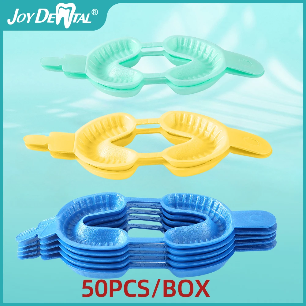 

50pc/Bag Dental Disposable Tray Fluoride Foam Impression Trays Dentistry Instrument Dentist Materials Large Medium Small AZDENT
