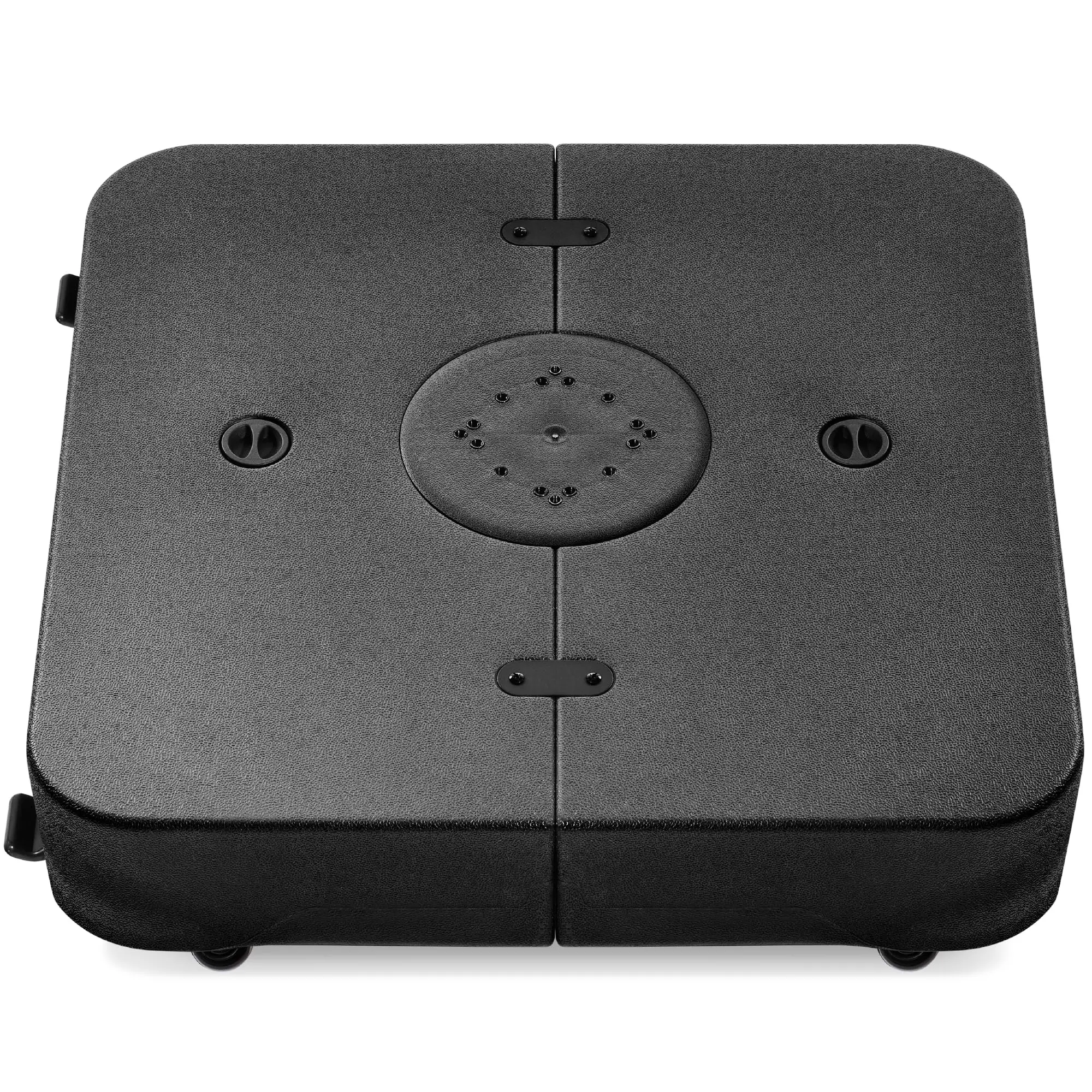 330lb Mobile Cantilever Offset Patio Umbrella Base, Unil Fit Heavy-Duty Outdoor Portable Stand w/Wheels Locks, Fillable