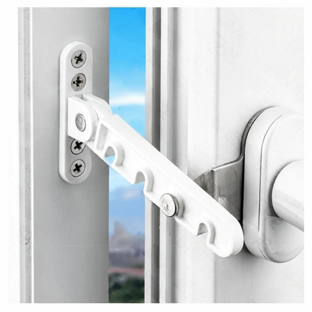 Nylon Metal Window Limiter Inner Opening Buckle Anti-Fall Design Window Comb Stopper Window Hardware Accessories Window Security