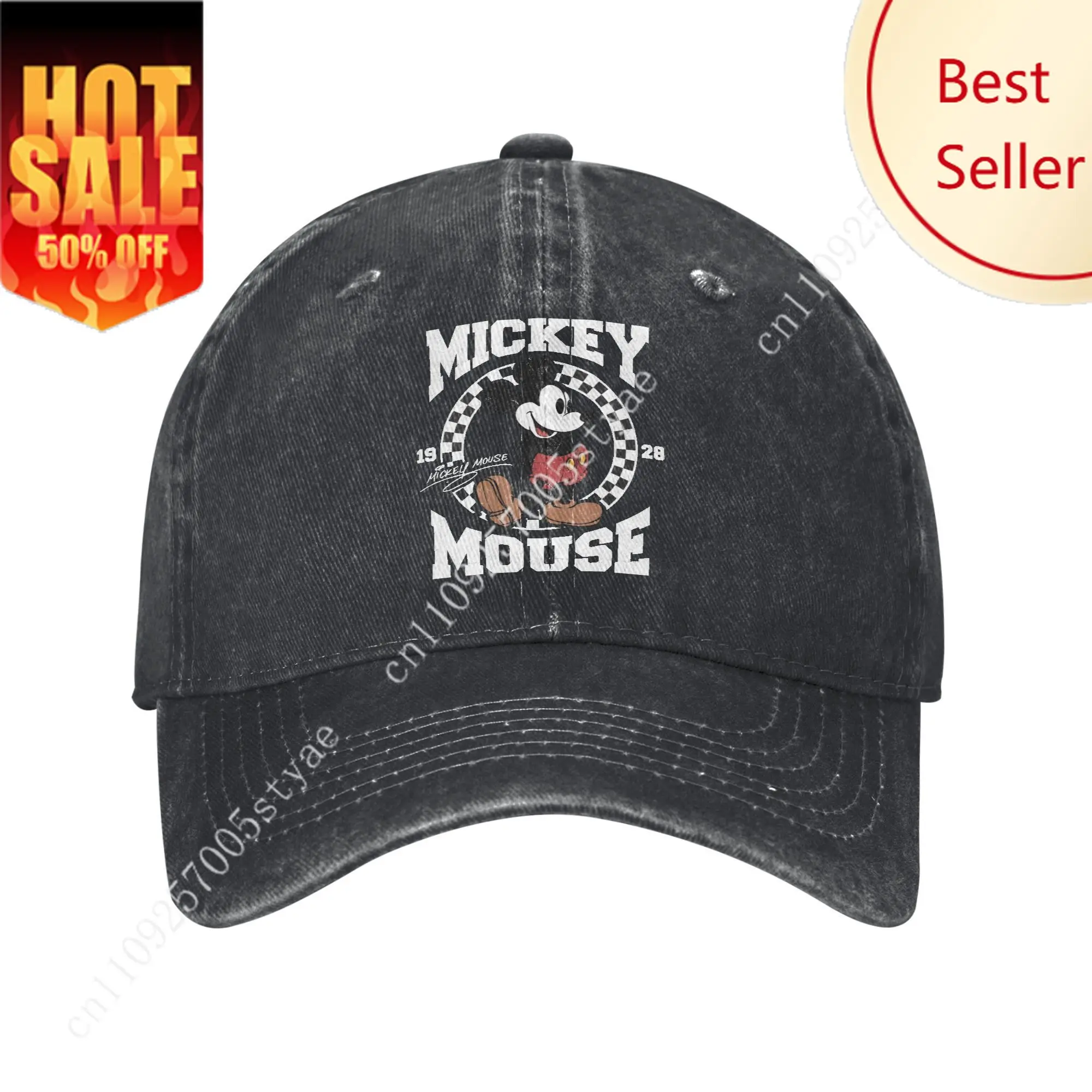 

Men Women 1928 Mickey Minnie Mouse Cap Wear Baseball Cap Retro Snapback Hat Adjustable