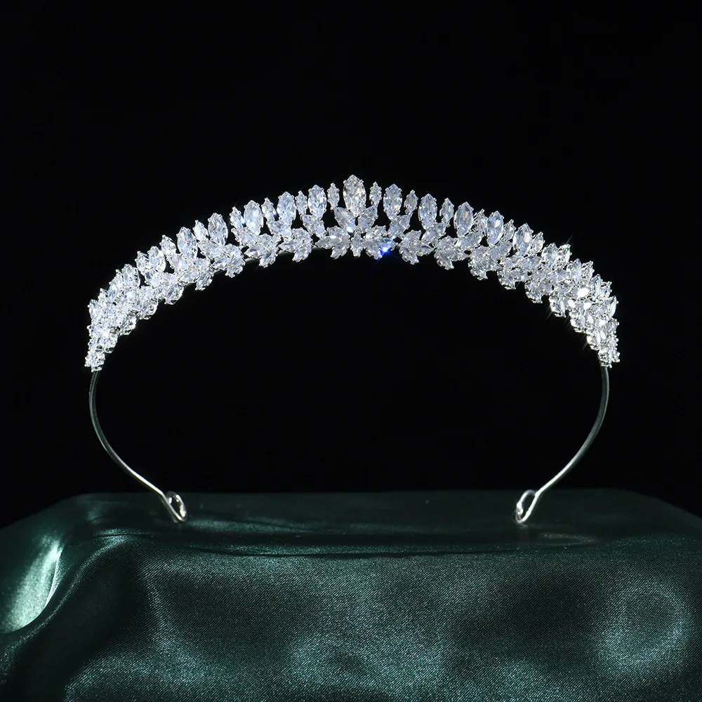 

Princess Crowns Tiaras For Women Zirconia Wedding Hair Accessories Prom Birthday Party Quinceanera Crown Bride Tiara Headbands