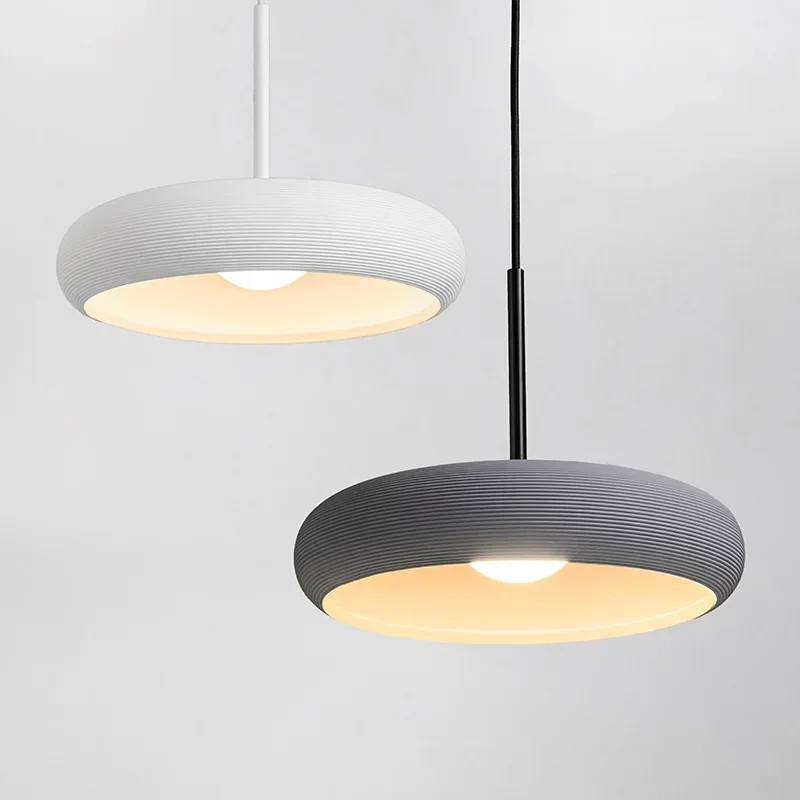 

SANDYHA Nordic Round LED Pendant Light Modern Hanging Chandelier for Bedroom Dining Living Room Art Designer Lighting