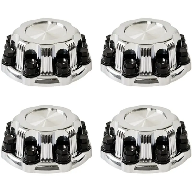 A98M Set Of 4PCS 8 Holes Hub Center Cover For For GMC Silverado 2500 Suburban 2500 1500 15039488 9597169 15039489