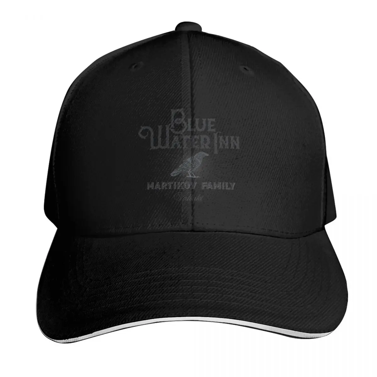 Blue Water Inn - Vallaki Baseball Cap Adjustable Buckle Closure Moisture Wicking Quick Dry Curved Brim Classic Fit