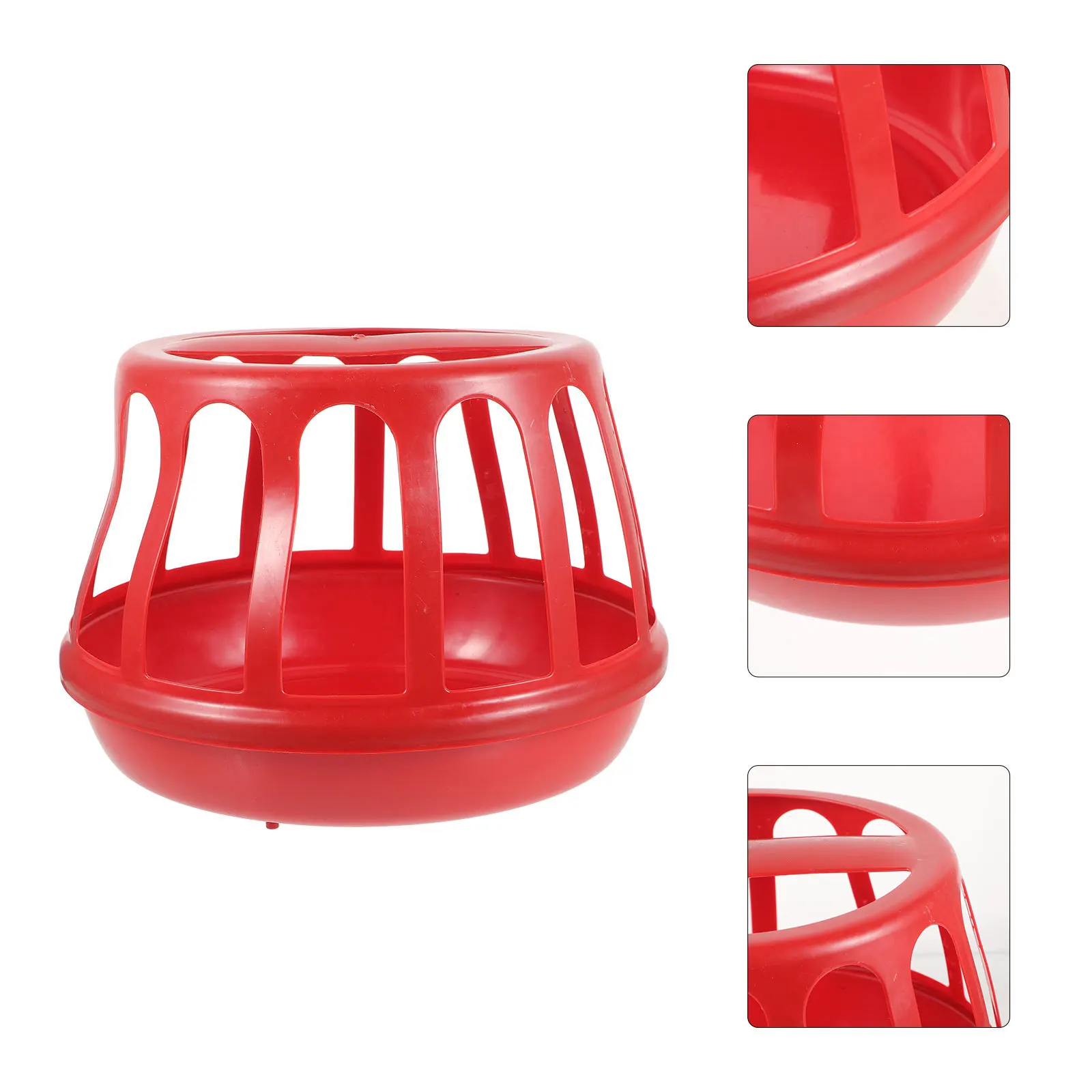 

Chicken Feeder Portable Durable Plastic Poultry Food Feeding Container for Cage Use Easy to Clean Practical Feeding Supplies