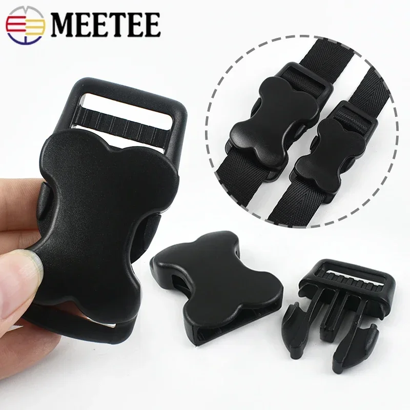 2Sets 20/25/32mm Backpack Shoulder Strap Repair Plastic Release Buckle Webbing Accessory Manual Bag Tape Slider Side Clip Clasp